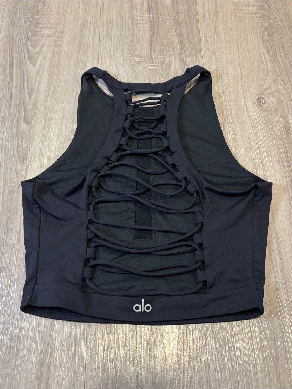 ALO YOGA Movement Bra in Black - Picture 6 of 15